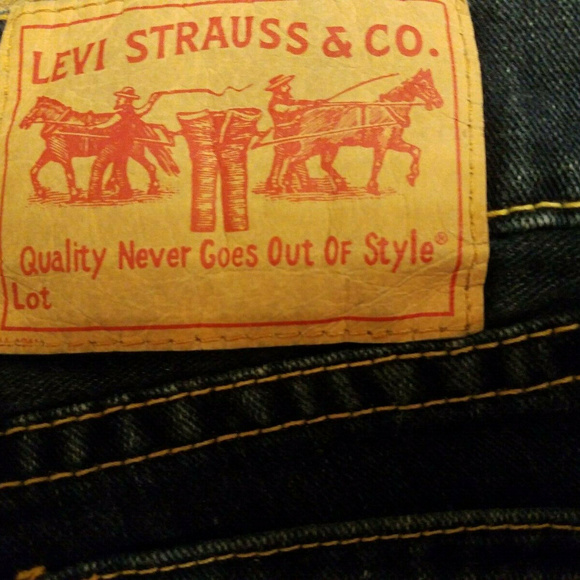 LEVI'S Tough Boot Stretch Dark Denim Jeans Sz 28 - Picture 6 of 7
